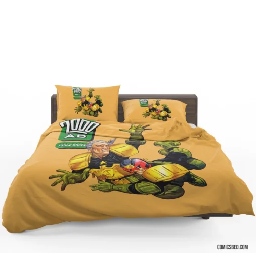 2000 AD Dredd Dystopian Saga Comic Bedding Set