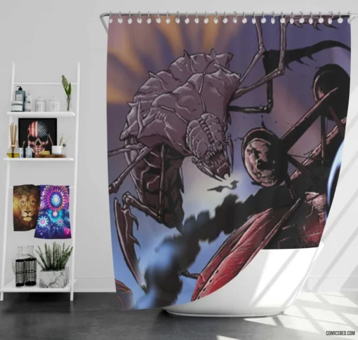 2000 AD Epic Sci-Fi Stories Comic Shower Curtain