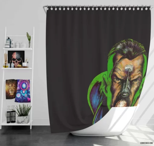 2000 AD Futuristic Chronicles Comic Shower Curtain