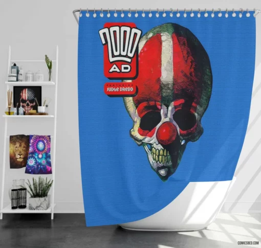 2000 AD Futuristic Journeys Comic Shower Curtain