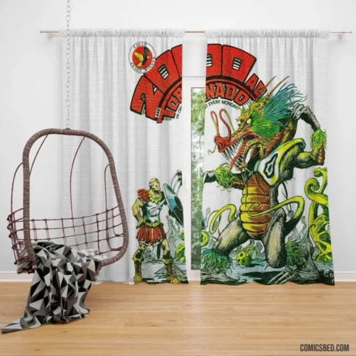 2000 AD Futuristic Odyssey Comic Curtain