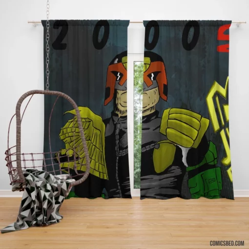 2000 AD Judge Dredd Adventures Comic Curtain