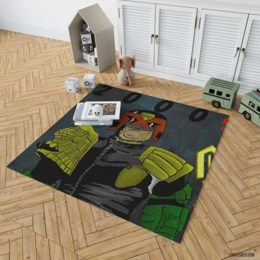 2000 AD Judge Dredd Adventures Comic Rug 1