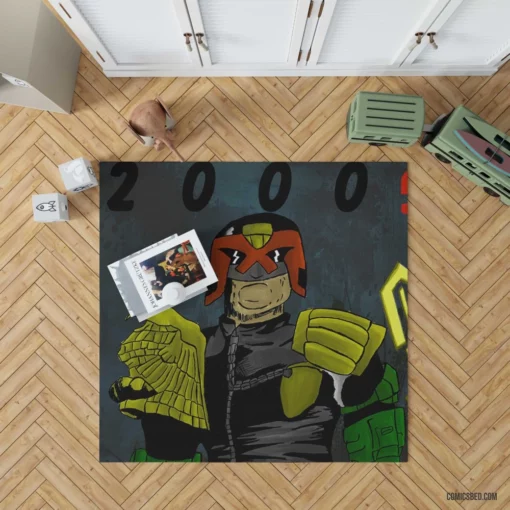 2000 AD Judge Dredd Adventures Comic Rug