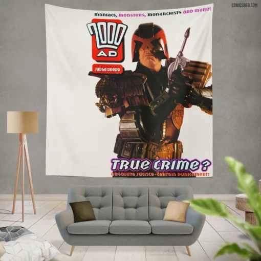 2000 AD Judge Dredd Chronicles Comic Wall Tapestry