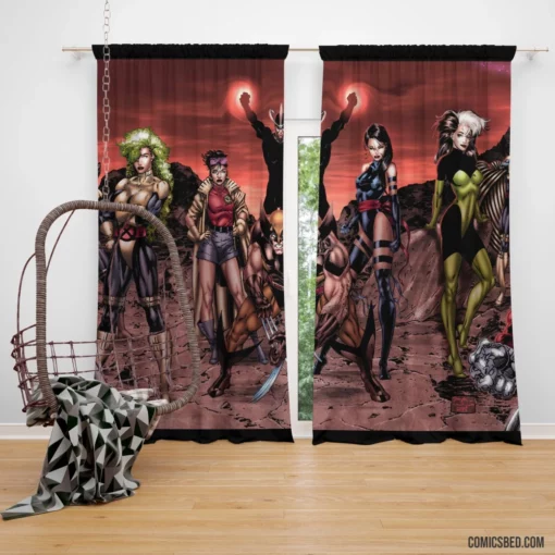 90 X-Men Mutant Revolution Comic Curtain