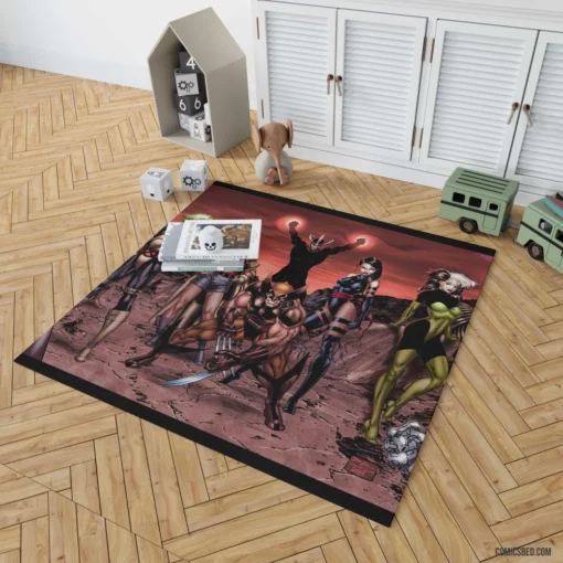 90 X-Men Mutant Revolution Comic Rug 1