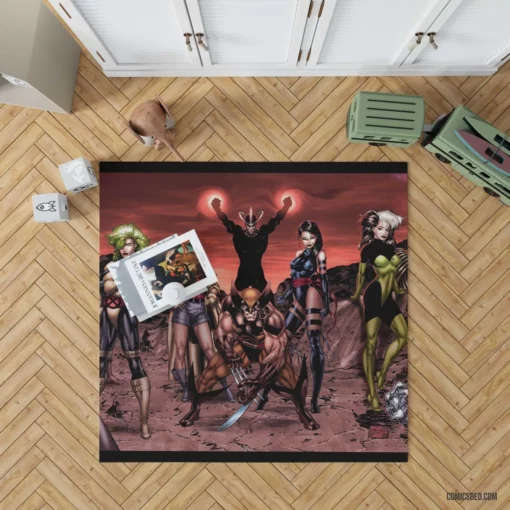 90 X-Men Mutant Revolution Comic Rug