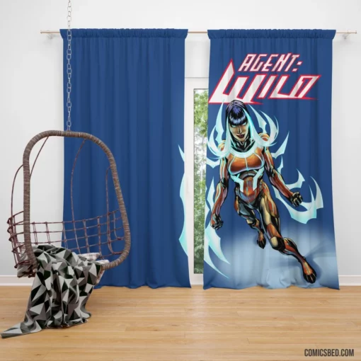 Agent Wild Pursuit of Justice Comic Curtain