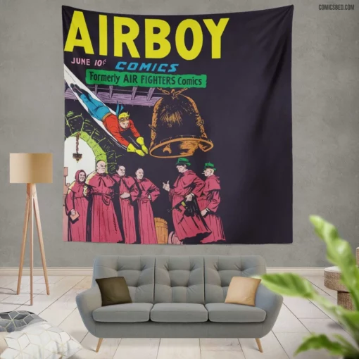 Airboy High-Flying Chronicles Comic Wall Tapestry