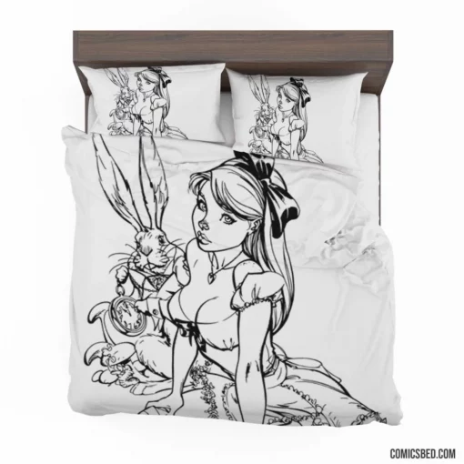 Alice in Wonderland Fantasy Realm Comic Bedding Set 1