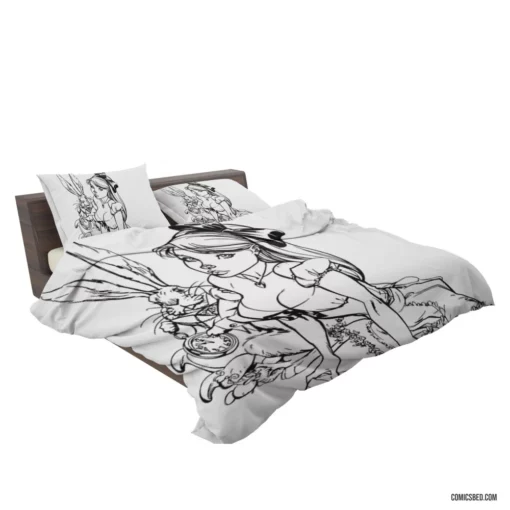 Alice in Wonderland Fantasy Realm Comic Bedding Set 2