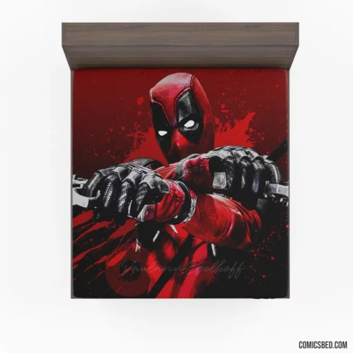 Alive! Deadpool Marvel Spirited Mercenary Comic Fitted Sheet 1