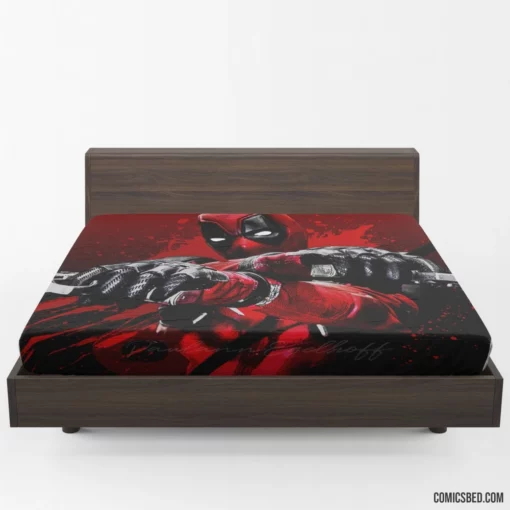 Alive! Deadpool Marvel Spirited Mercenary Comic Fitted Sheet