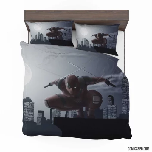 Alive! Deadpool Marvel Spirited Mercenary Returns Comic Bedding Set 1