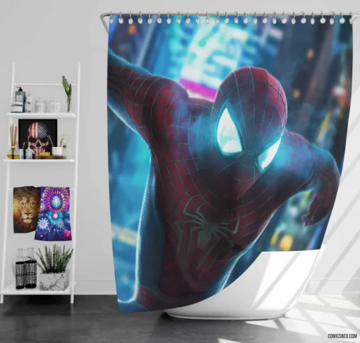 Amazing Adventures of Spider-Man Comic Shower Curtain