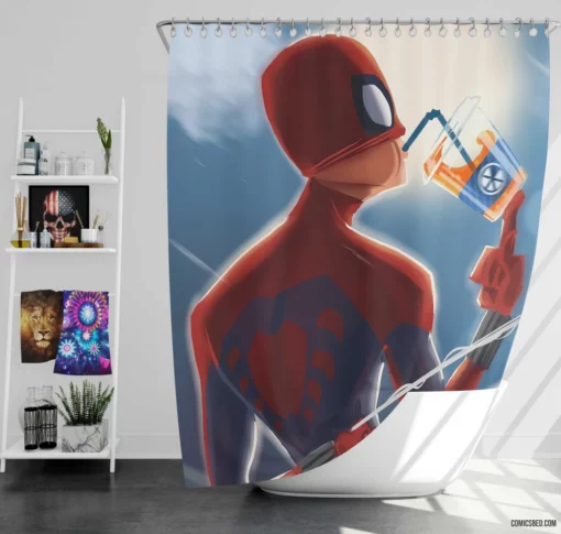 Amazing Fantasy Birth of a Legend Comic Shower Curtain