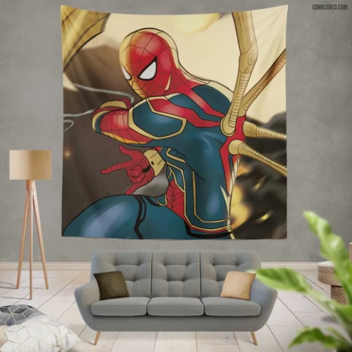 Amazing Spider-Man Marvel Iconic Hero Comic Wall Tapestry