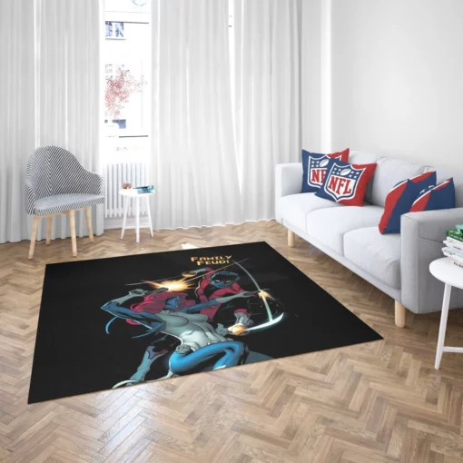 Amazing X-Men Nightcrawler Mystique Comic Rug 2