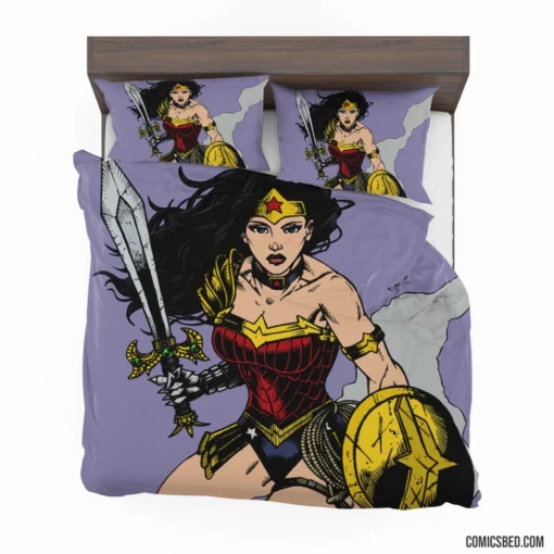 Amazonian Heroine Wonder Woman Adventures Comic Bedding Set 1