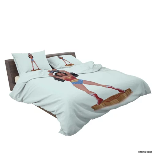 Amazonian Heroine Wonder Woman Feats Comic Bedding Set 2