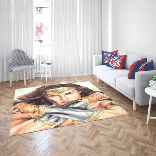 Amazonian Heroine Wonder Woman Legacy Comic Rug 2