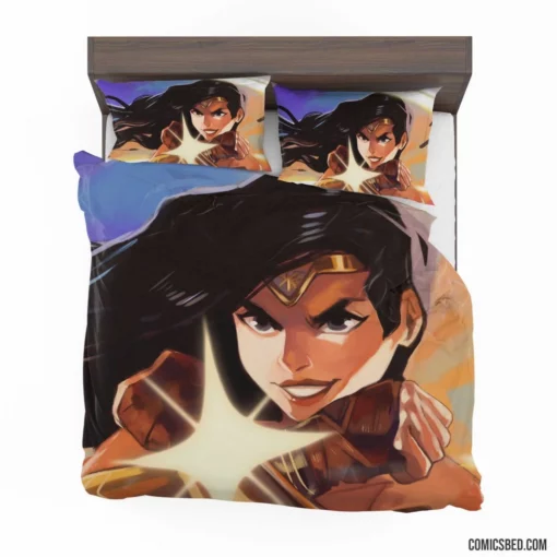 Amazonian Icon Wonder Woman Adventures Comic Bedding Set 1