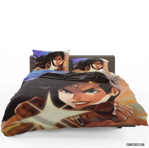 Amazonian Icon Wonder Woman Adventures Comic Bedding Set