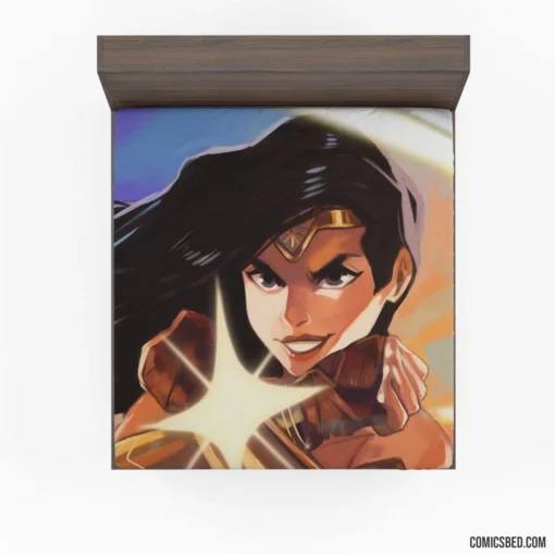 Amazonian Icon Wonder Woman Adventures Comic Fitted Sheet 1