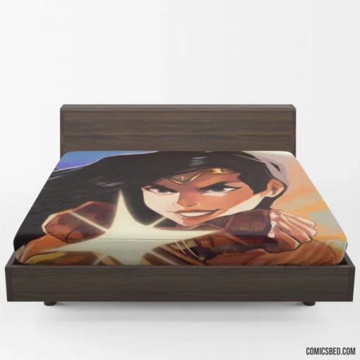 Amazonian Icon Wonder Woman Adventures Comic Fitted Sheet