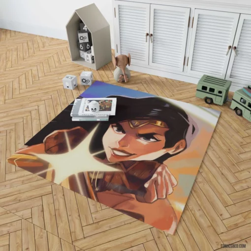 Amazonian Icon Wonder Woman Adventures Comic Rug 1