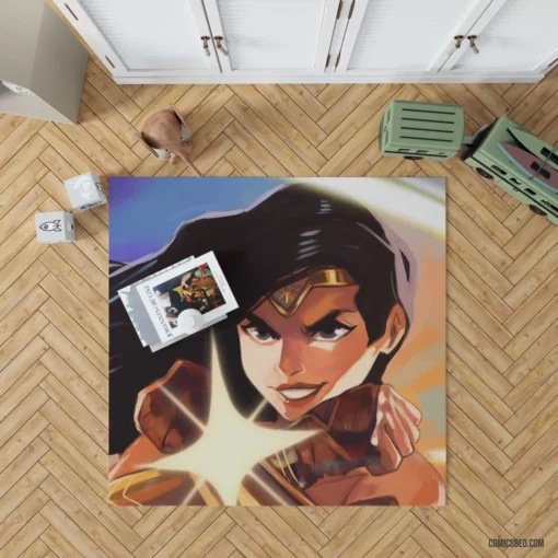 Amazonian Icon Wonder Woman Adventures Comic Rug