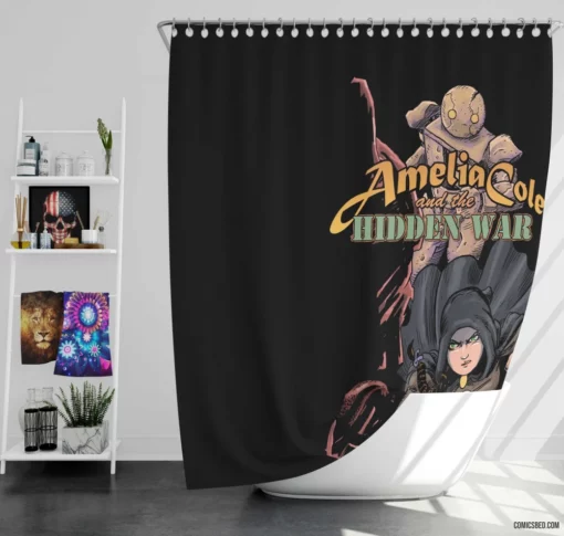 Amelia Cole Hidden War Chronicles Comic Shower Curtain