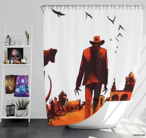 American Vampire Supernatural Saga Comic Shower Curtain