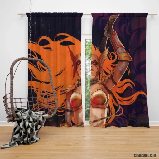 Angela Asgard Assassin Comic Curtain