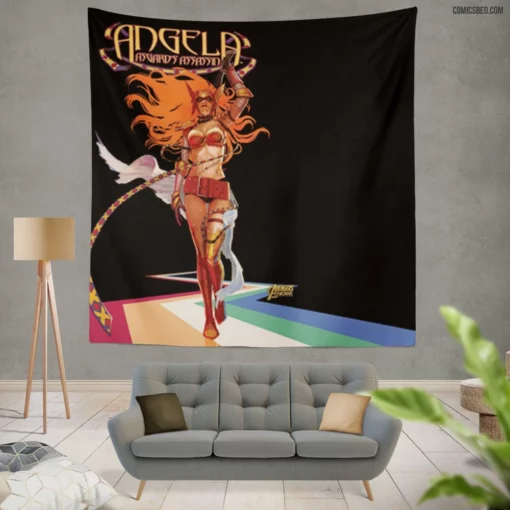 Angela Asgard Avenger Marvel Comic Wall Tapestry