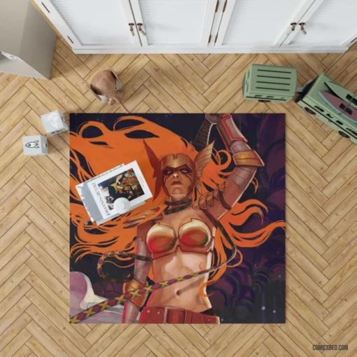 Angela Marvel Fierce Warrior Comic Rug