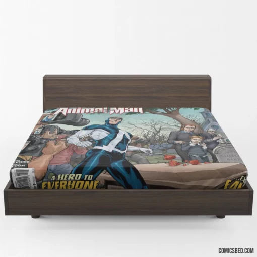 Animal Man Nature Hero Comic Fitted Sheet