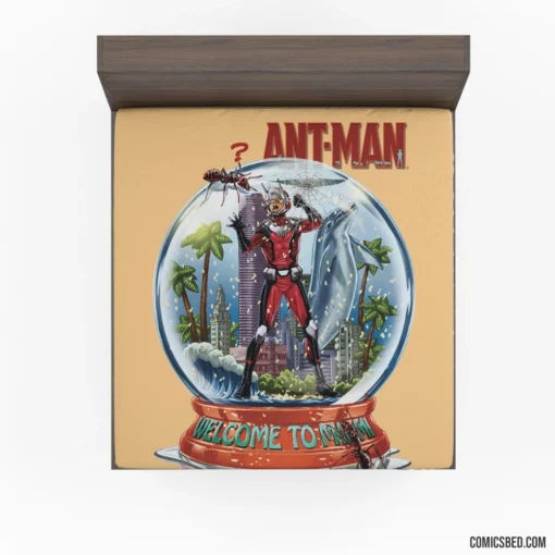 Ant-Man Marvel Snow Globe Comic Fitted Sheet 1