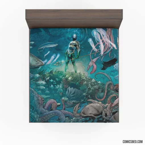 Aquaman Atlantean Defender Comic Fitted Sheet 1