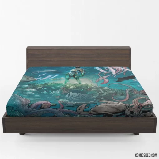 Aquaman Atlantean Defender Comic Fitted Sheet