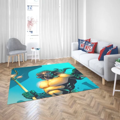 Aquaman DC Aquatic Hero Comic Rug 2