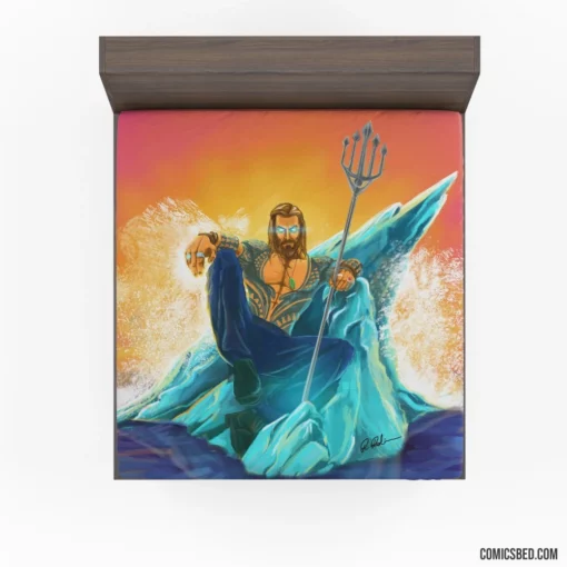 Aquaman DC Atlantean Hero Comic Fitted Sheet 1