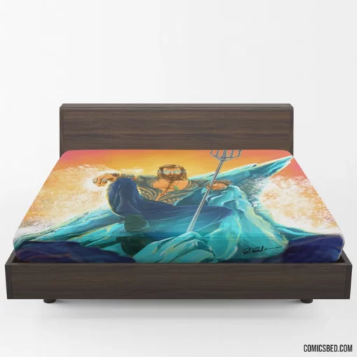 Aquaman DC Atlantean Hero Comic Fitted Sheet