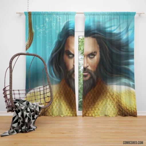 Aquaman DC King of Atlantis Comic Curtain