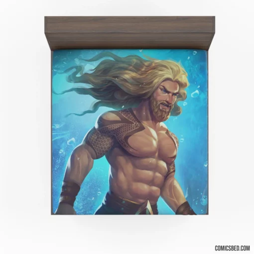 Aquaman DC Marine Hero Comic Fitted Sheet 1