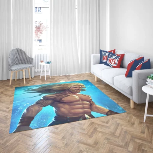 Aquaman DC Marine Hero Comic Rug 2