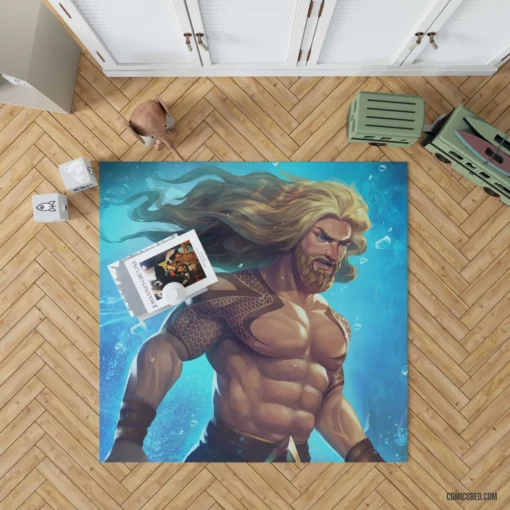 Aquaman DC Marine Hero Comic Rug