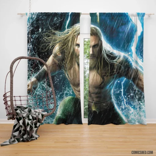 Aquaman DC Marine Superhero Comic Curtain