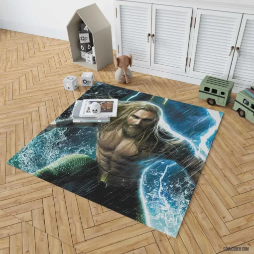 Aquaman DC Marine Superhero Comic Rug 1